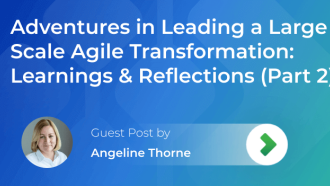 Adventures in Leading a Large-Scale Agile Transformation: Learnings and Reflections
