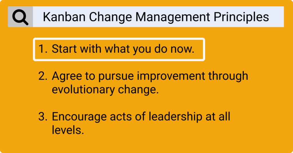 change management principles in kanban