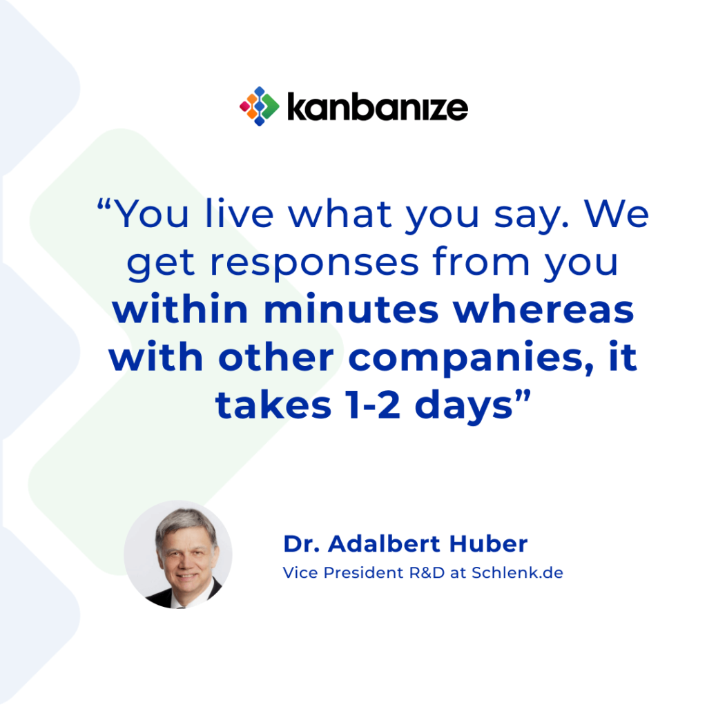 quote by dr adalber hubert for kanbanize